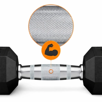 HANTEL OBCIĄŻNIKI DO ĆWICZEŃ MIĘŚNI HEX 12.5KG